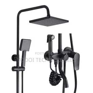 Glossy Black 4in 1 Shower Set