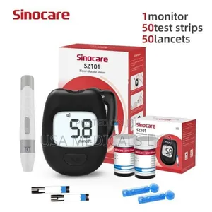 Glucometer Machine and 50pc Strips