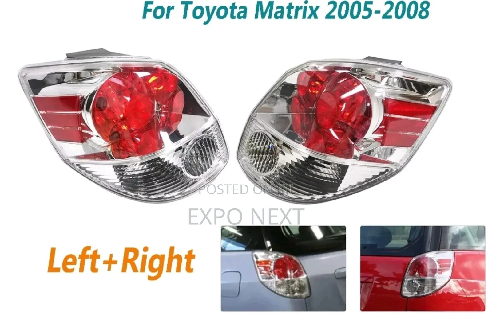 2005-2008 Toyota Matrix Halogen Tail Light Lamp Brake Left+Right