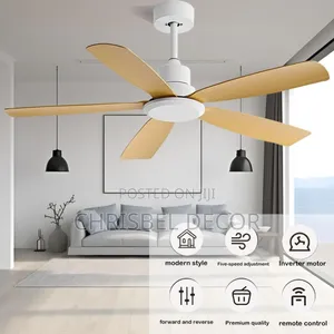 Executive Art Ceiling Fan Light With Remote