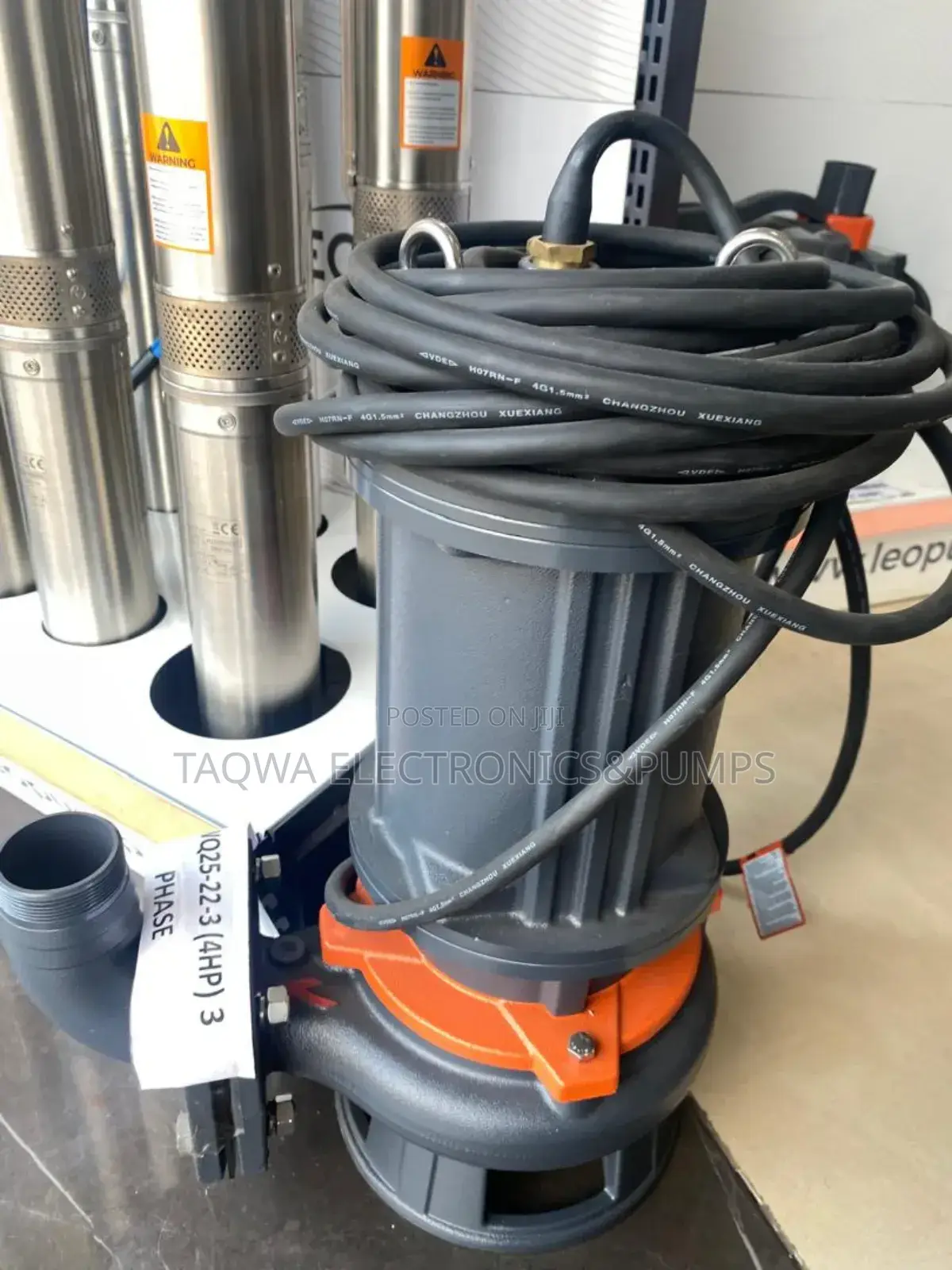 3-Phase - 4hp (65wq25-22-3) Sewage Pump