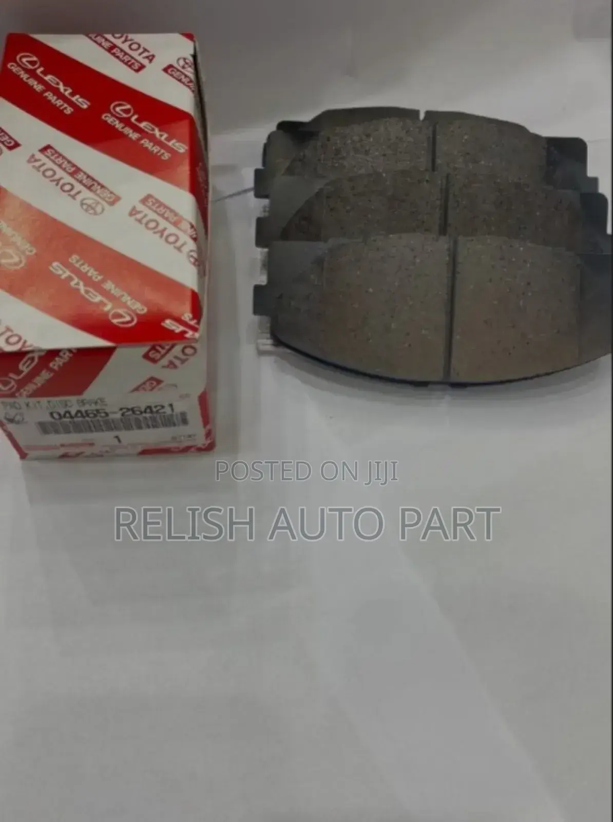 Original Brake Pads for Toyota Hiace, Hilux, Prado and Land Cruiser.