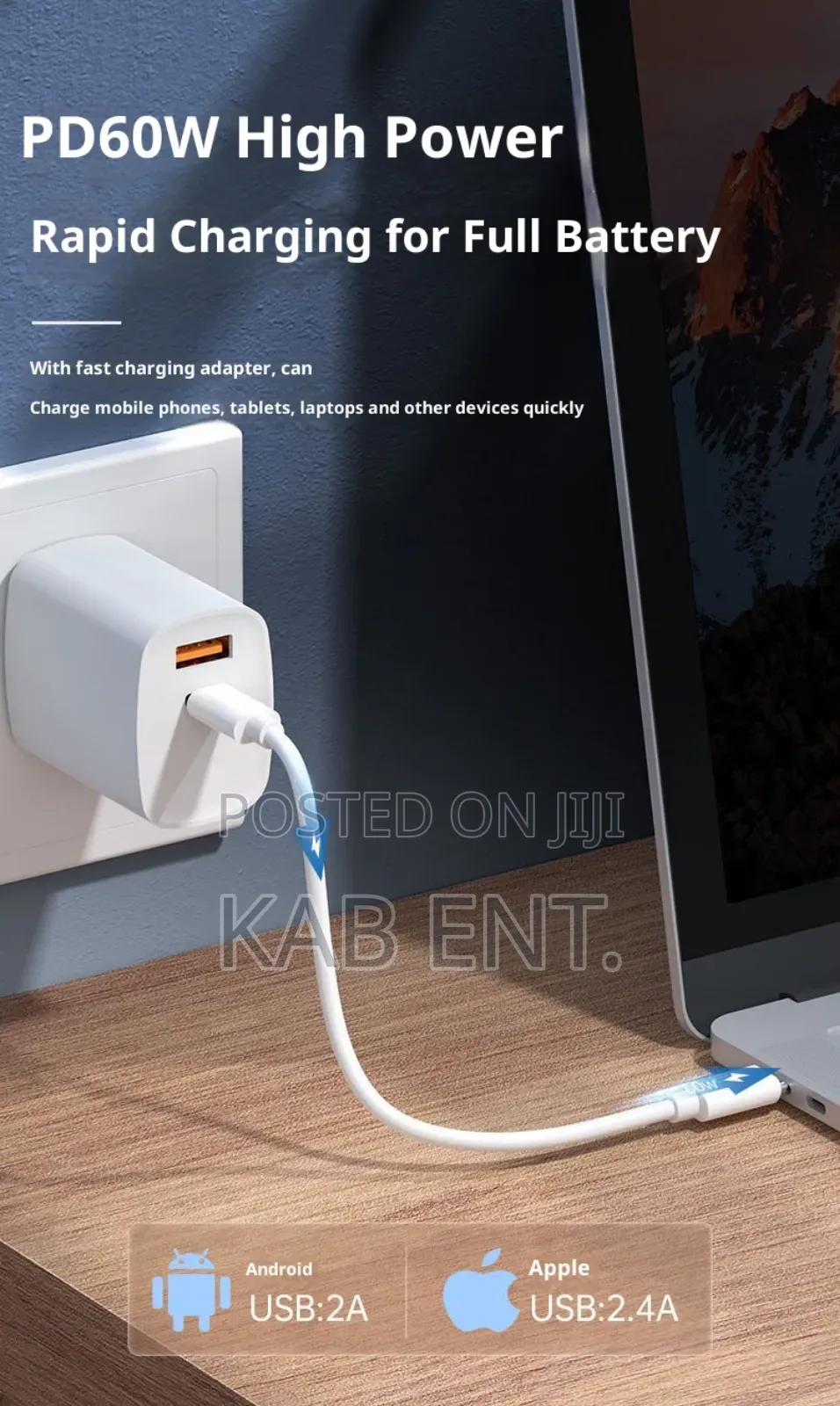 60w Multifunctional Data Cable Set