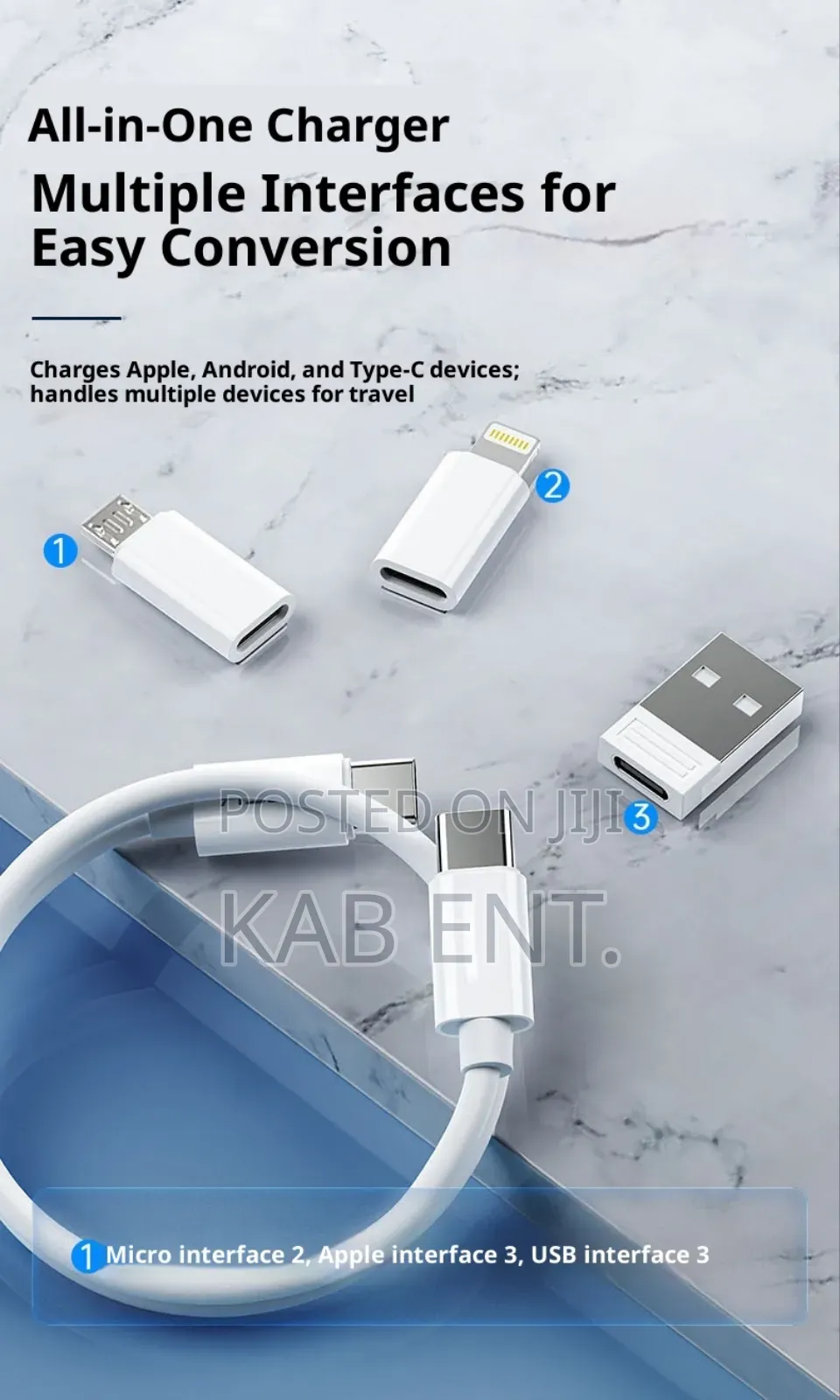 60w Multifunctional Data Cable Set