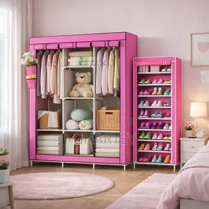 Foldable Fabric Wardrobe Shoerack Available in Different Colors