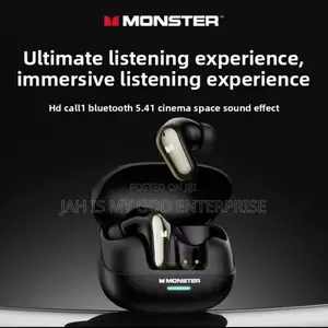 Monster Mqt52 TWS Wireless Bluetooth Noise Canceling Earbuds