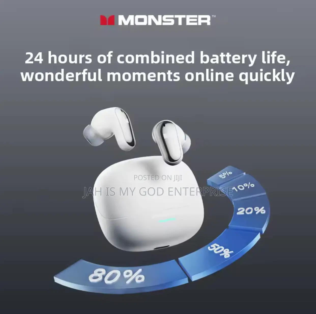 Monster Mqt52 TWS Wireless Bluetooth Noise Canceling Earbuds