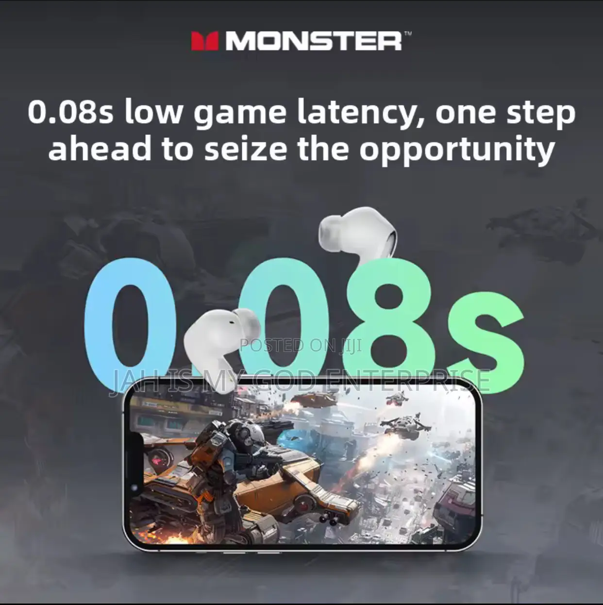 Monster Mqt52 TWS Wireless Bluetooth Noise Canceling Earbuds
