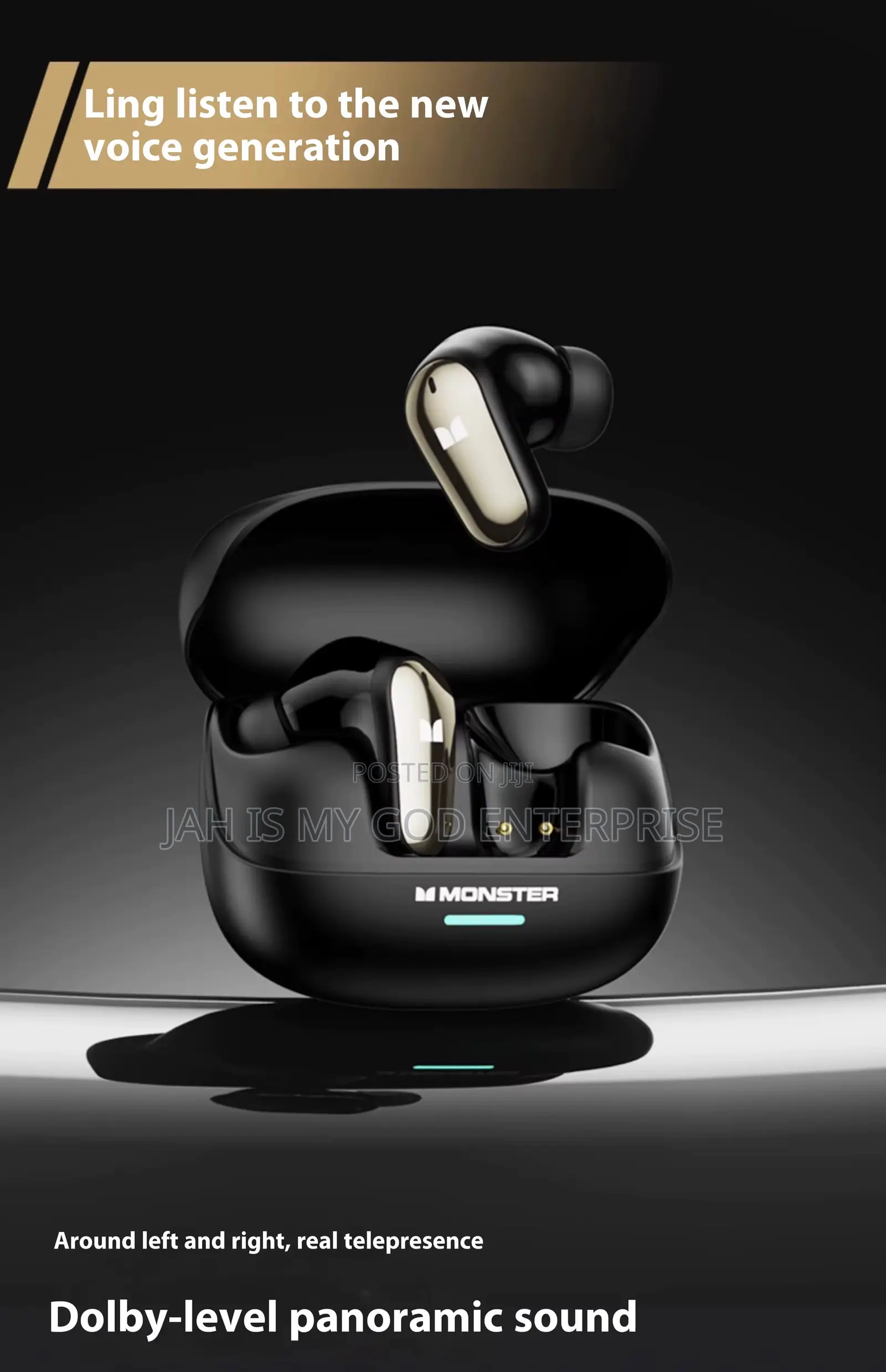 Monster Mqt52 TWS Wireless Bluetooth Noise Canceling Earbuds
