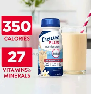 Ensure Plus Vanilla Nutrition Shake, High Protein.