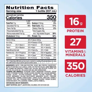 Ensure Plus Vanilla Nutrition Shake, High Protein.