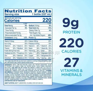 Ensure Original Nutrition Shake.