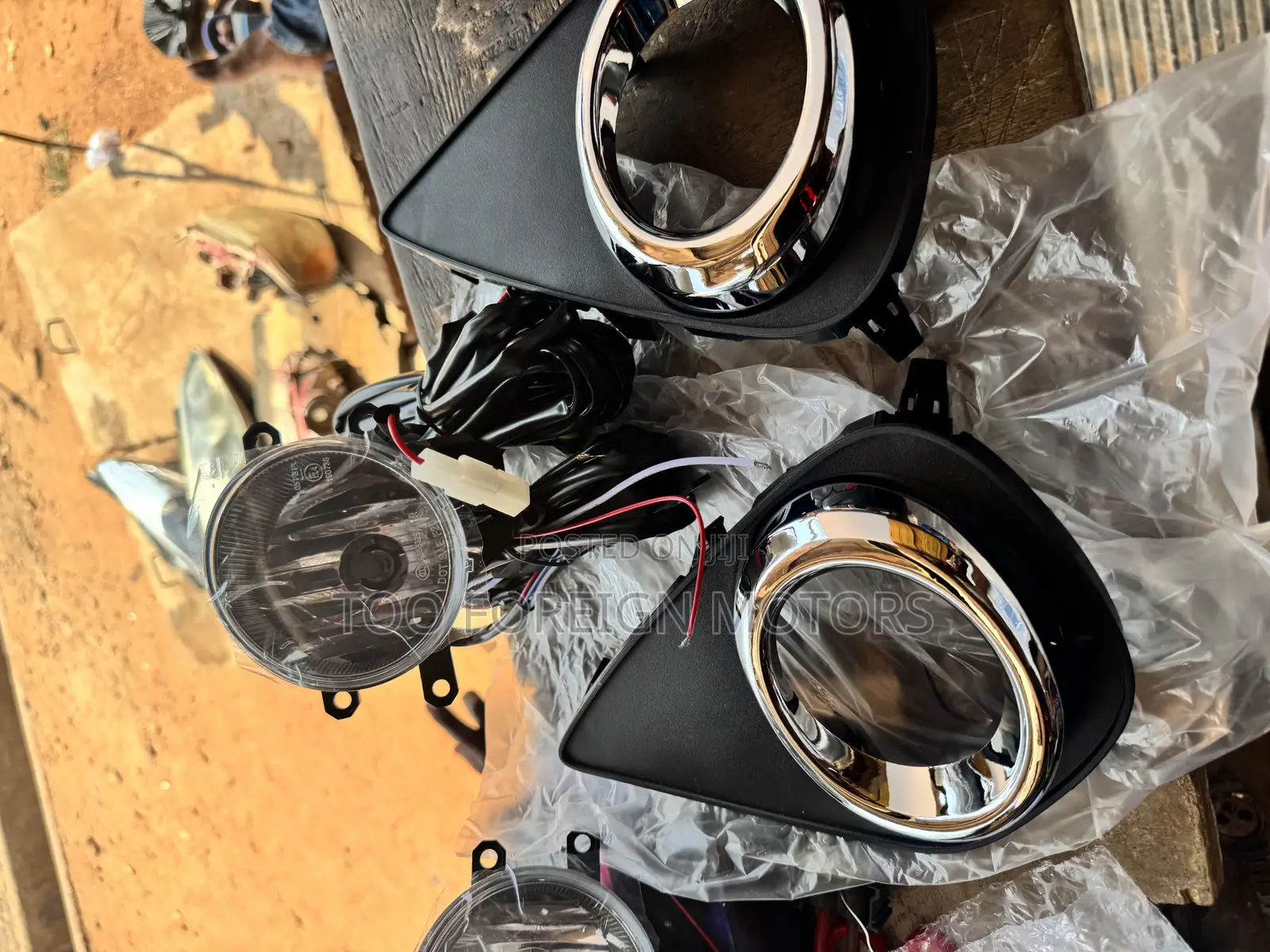 Vitz 2018 Fog Lamp Cover and Fog Lamp