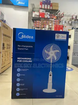 Midea 18” Rechargeable Stand Fan