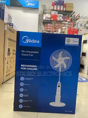 Fs45-23mrd 18” Midea Rechargeable Stand Fan