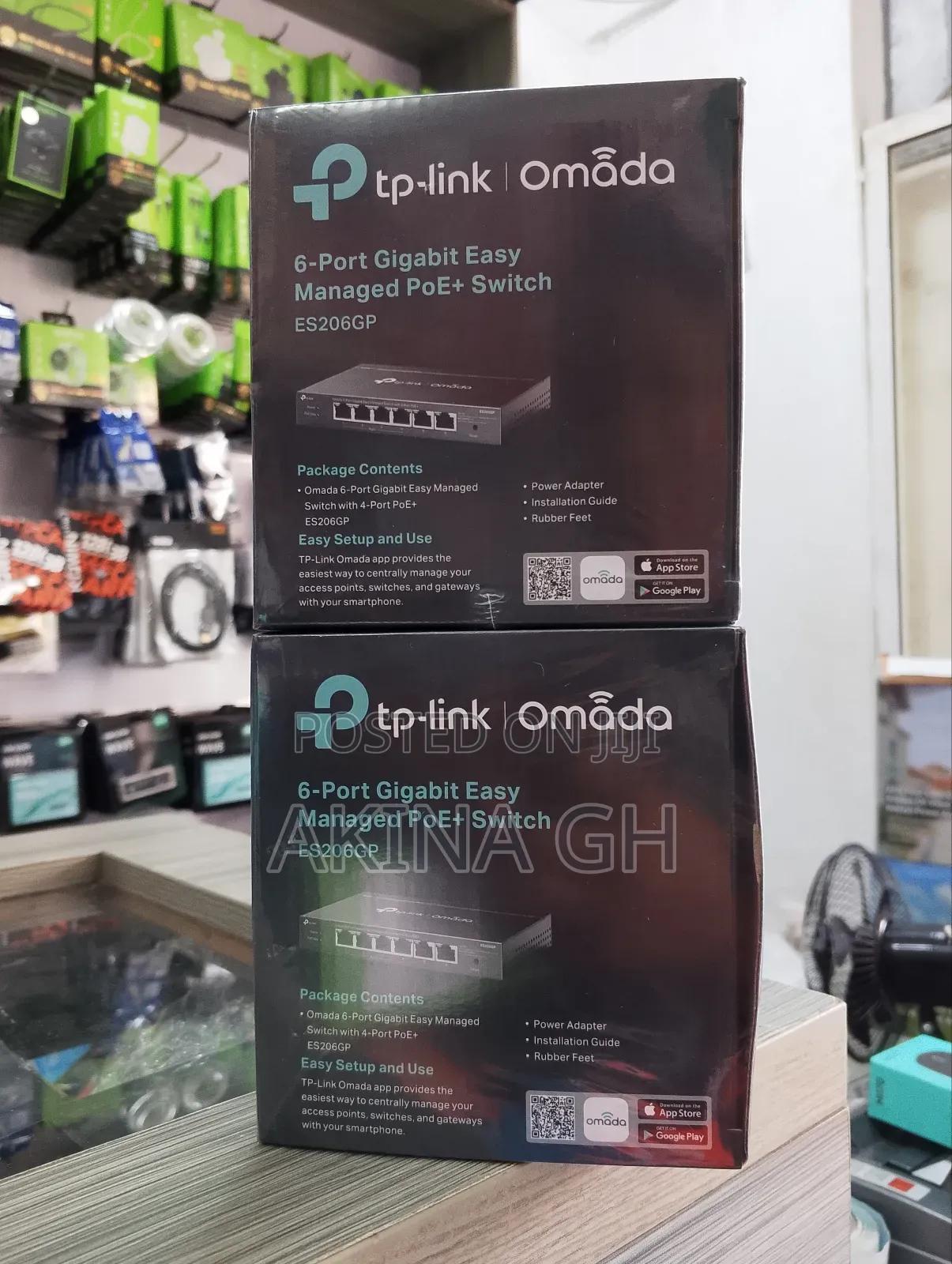 Tp Link Omada 6 Port Gigabit Easy Managed Poe+ Switch (Es206gp)