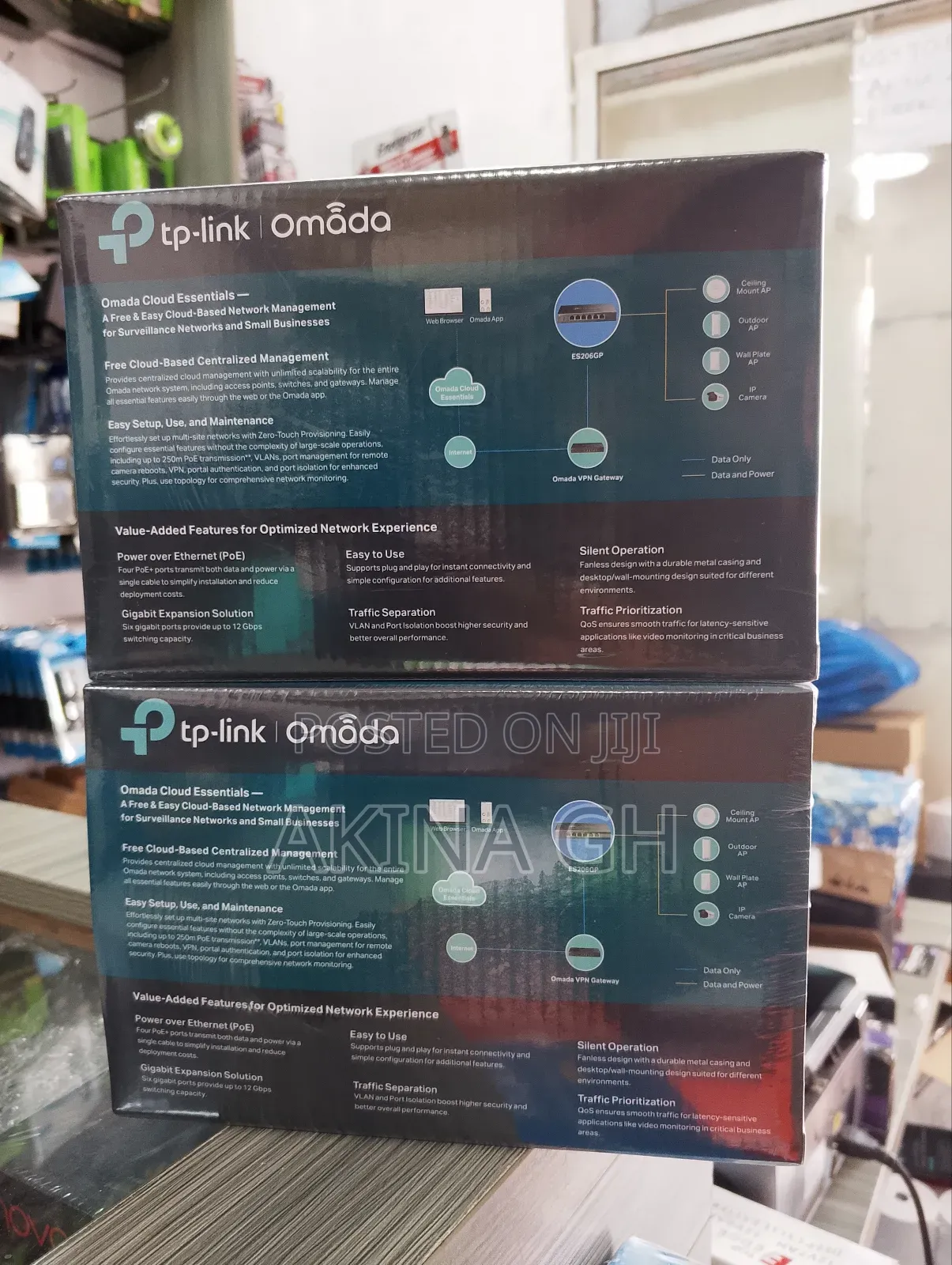 Tp Link Omada 6 Port Gigabit Easy Managed Poe+ Switch (Es206gp)