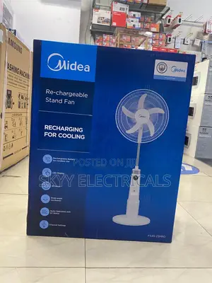Fs45-23mrd 18” Midea Rechargeable Standing Fan