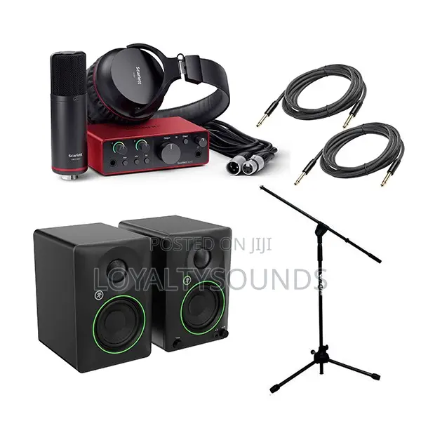 Recording Bundle With Focusrite Solo 4th Gen and Mackie Cr3.5 Monitors