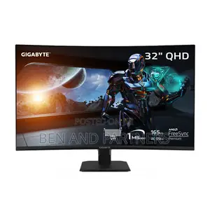 Gigabyte 32", Qhd, 165hz Curved Gaming Monitor