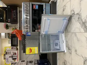 Just Buy Unique Top Mount Pf-100t-2b Grey 2 Doors Fridge
