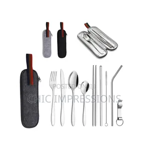 9pcs Portable Travel Cutlery Set