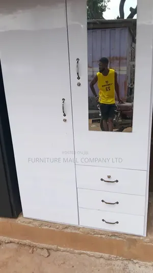 Pure White Double Door Wardrobe Available as Seen