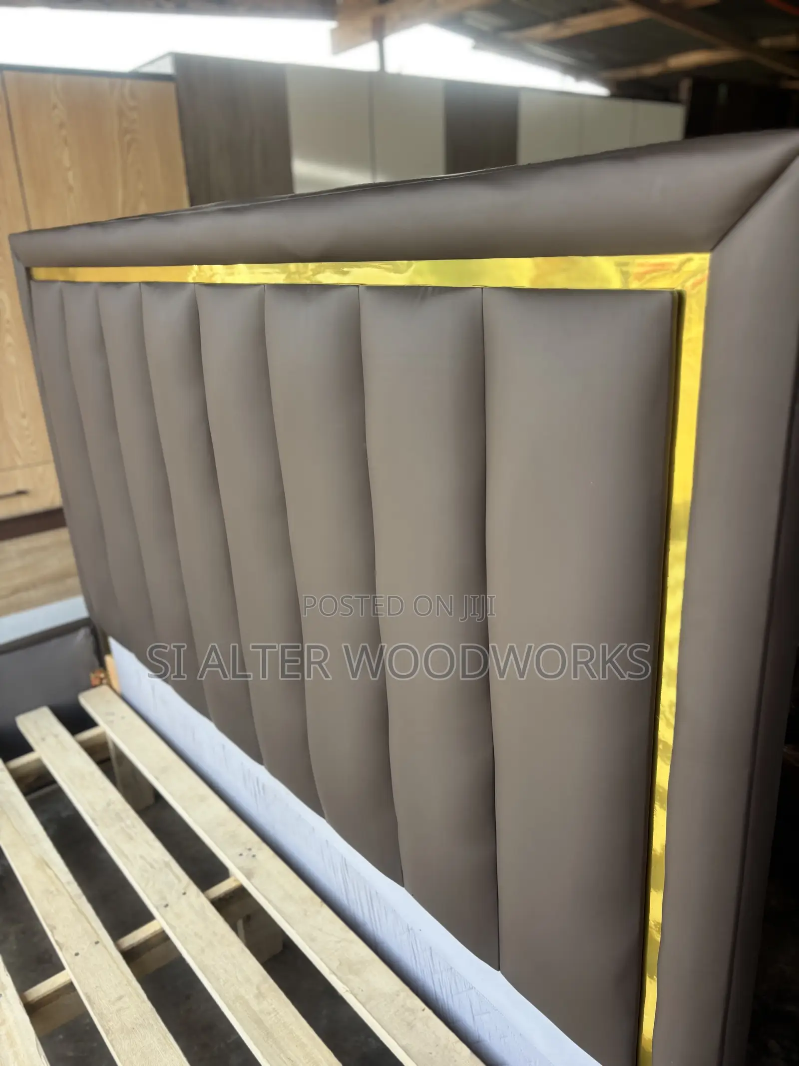 Leather Queensize Bed