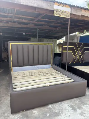 Leather Queensize Bed