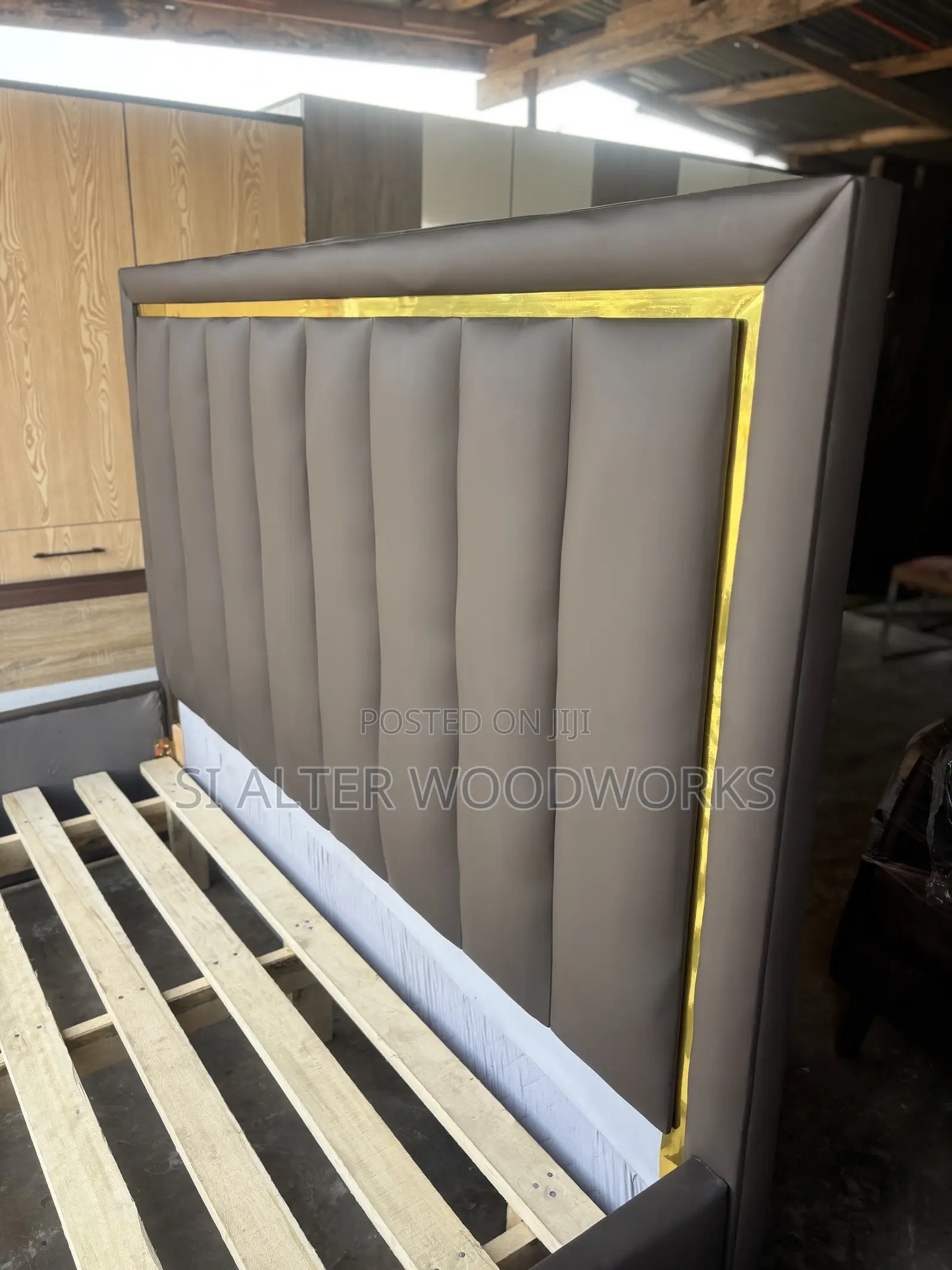Leather Queensize Bed