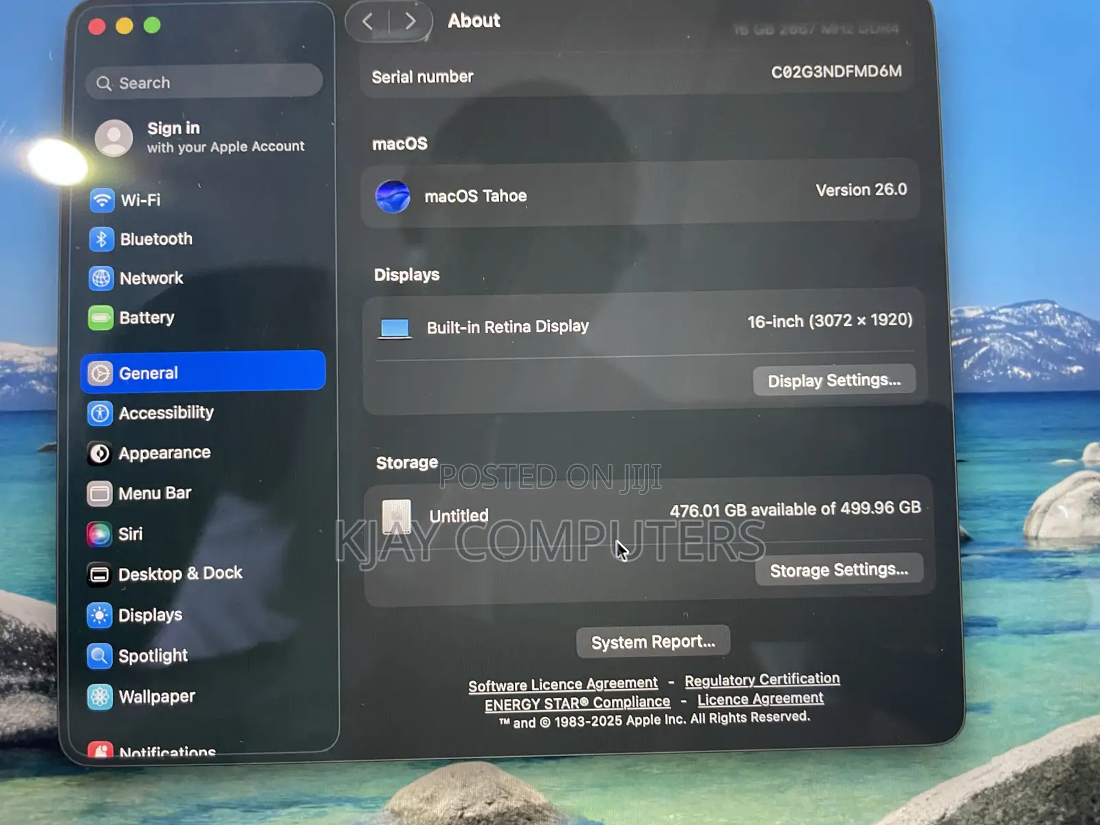 Laptop Apple MacBook Pro 2019 16GB Intel Core i7 SSD 512GB