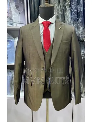 Classic and Formal 3-Piece Men’S Suit From Turkey Tiny Stripes