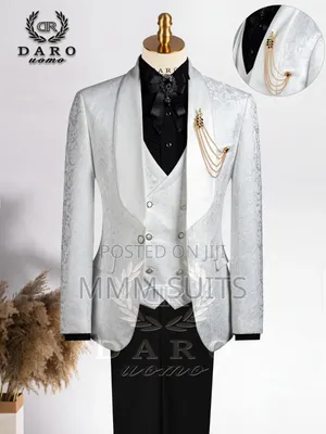 Elegant 3-Piece Daro Turkish Men's Suit in Off-White for Weddings