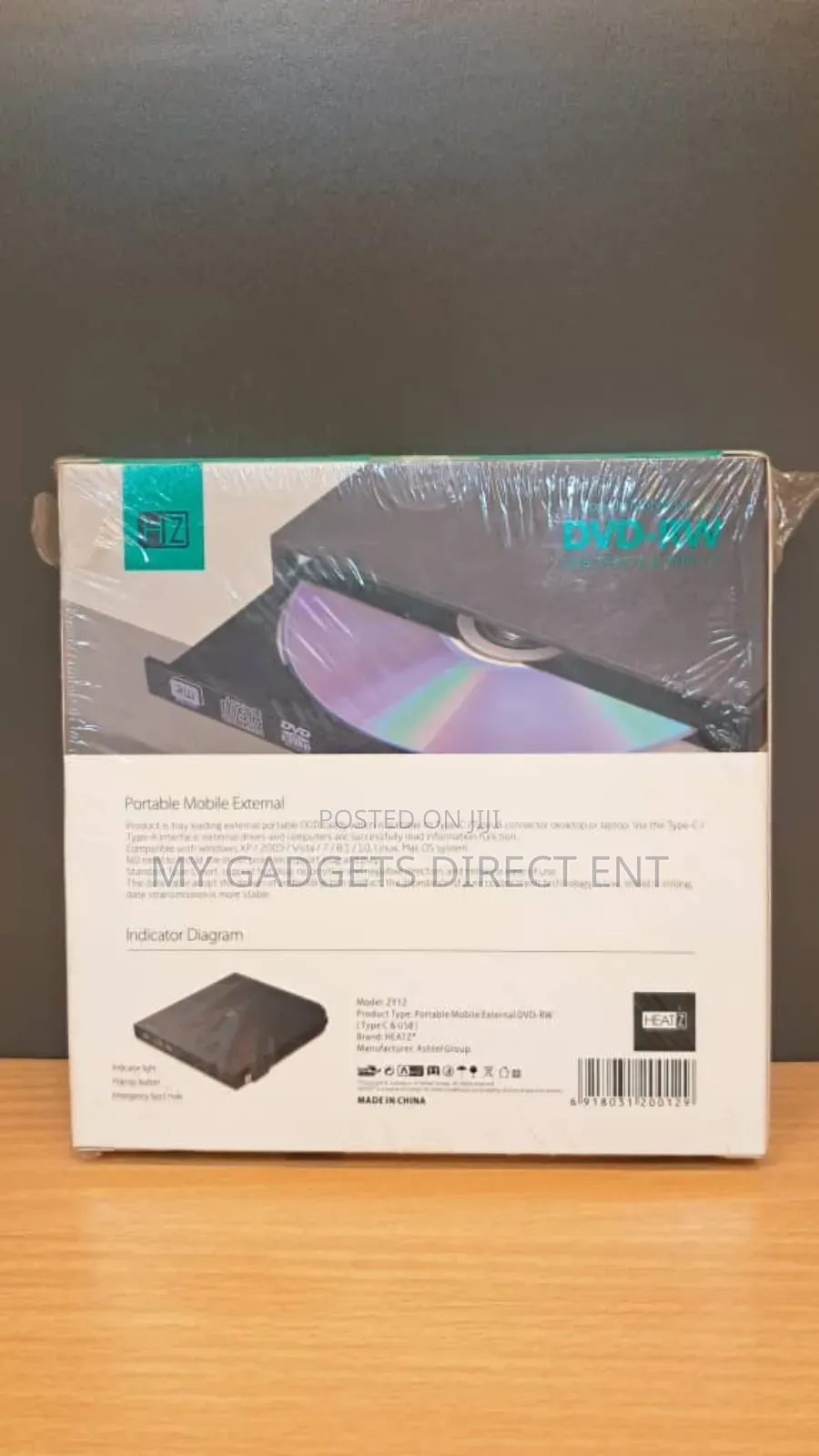 Hz Pop Up Mobile External Dvd_rw Usb Type a and Usb Type C