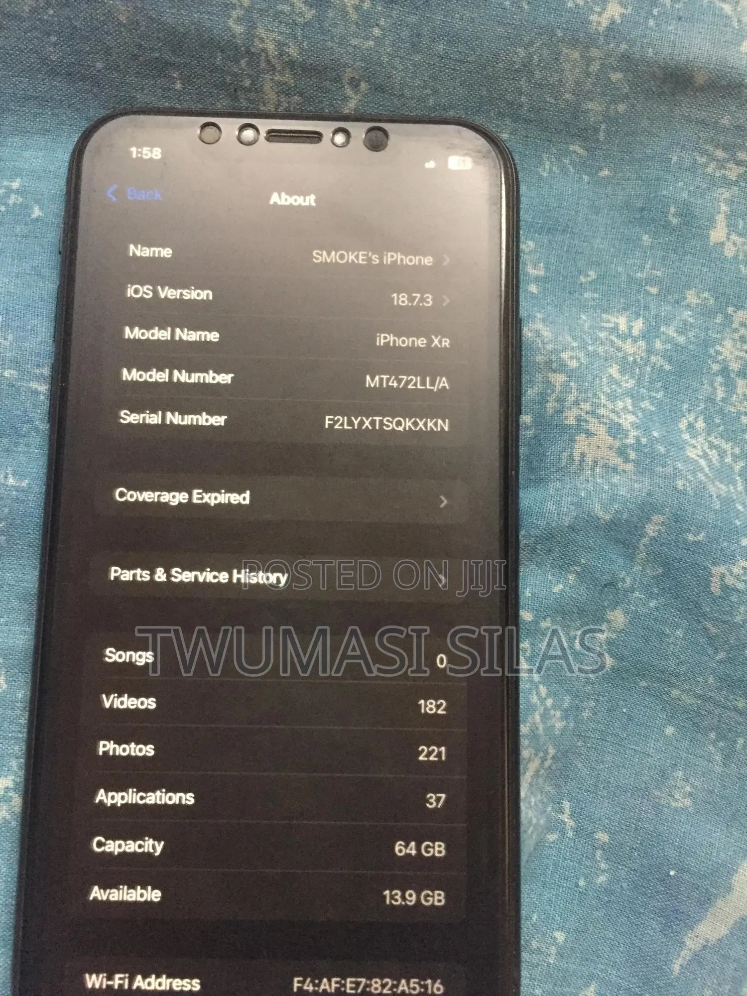 Apple iPhone XR 64 GB Black