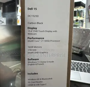 New Laptop Dell 16GB Intel Core I7 SSD 1T