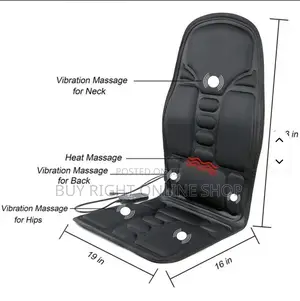Massage Cushion For Back, Waist, Thighs (Car/Home) - Black