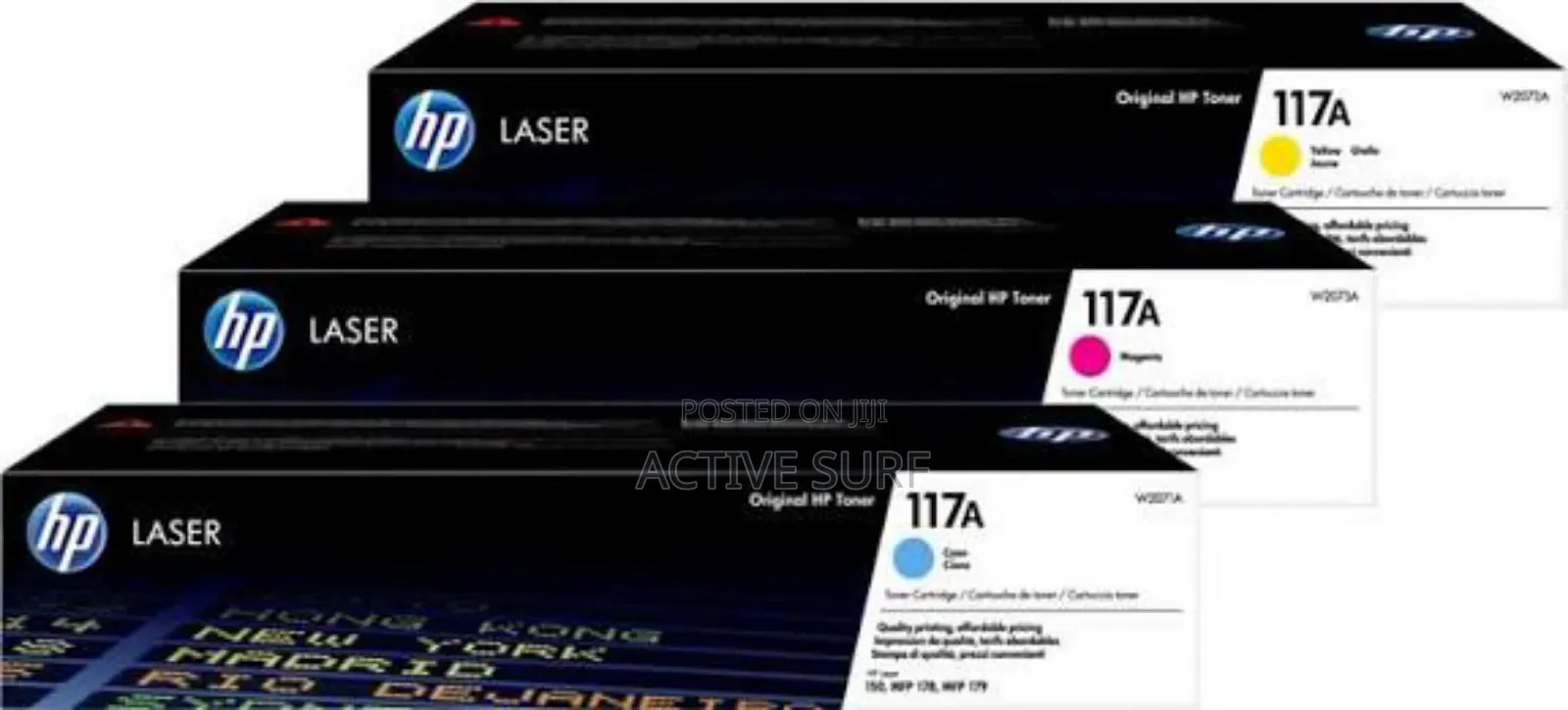 Hp 117a Original Toner Cartridge, All Color Available, Sharp Prints.