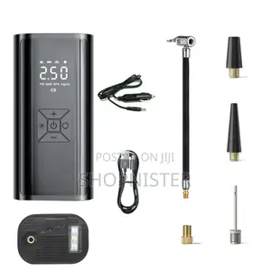 Portable Cordless Tyre in Car Pump With Led Light Power Bank