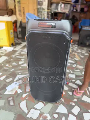 Hs105 Partybox Speaker With Two Wireless Microphones (Rechargeable)