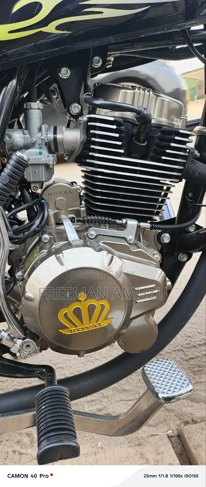 New Royal Motorcycle 2025 Black