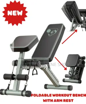 Foldable Home/Gym Workout Bench (With/Without Arm Rest)