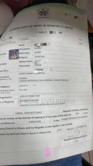 Premium Birth Certificate Service