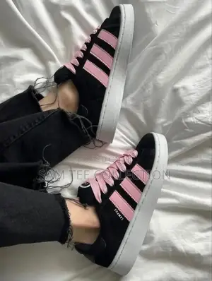 Original Adidas Campus All Black/ Black and White