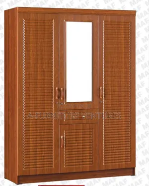 Brown Wardrobe Three Door