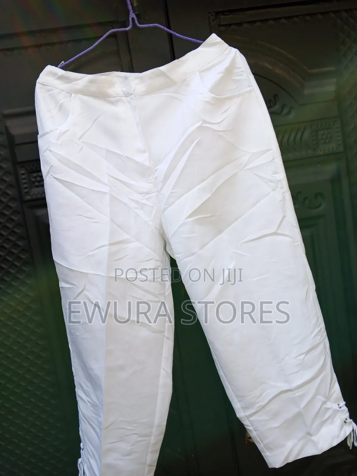 Bright White 3 Quarters Trousers
