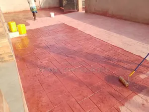 Ashlar With Clay Color ( Stamp Concrete Design)