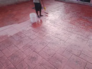 Ashlar With Clay Color ( Stamp Concrete Design)