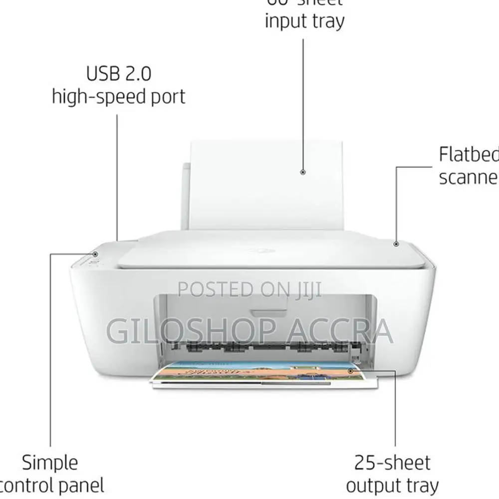 Hp Deskjet 2320 All-in-One Printer - Usb Printer - White