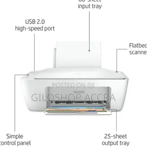 Hp Deskjet 2320 All-in-One Printer - Usb Printer - White